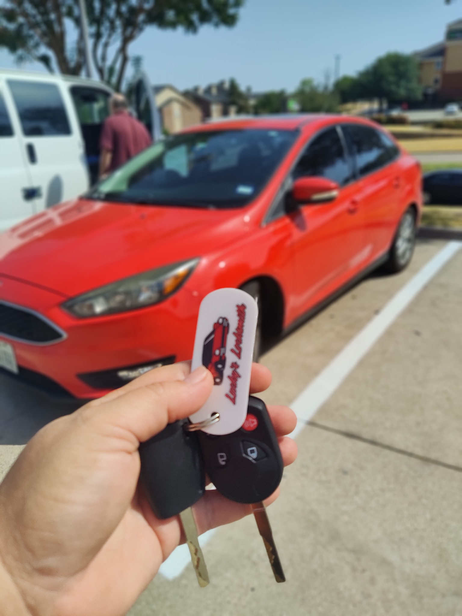 lucky's locksmith keychain